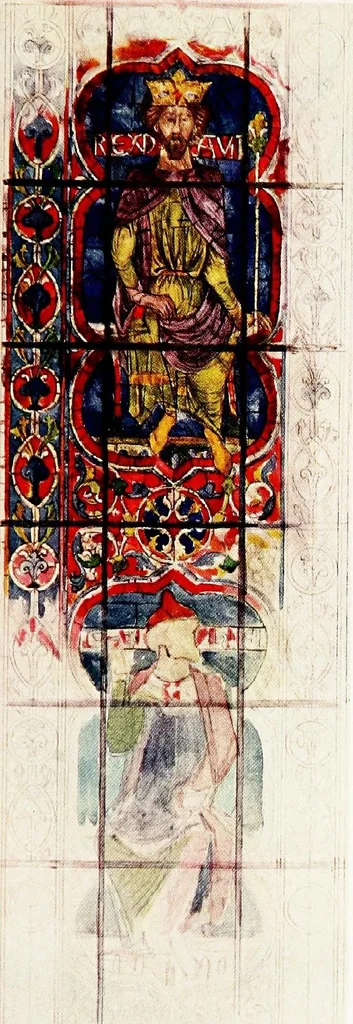 An illustration from Stained glass of the middle ages in England and France, 1913, leaf 125