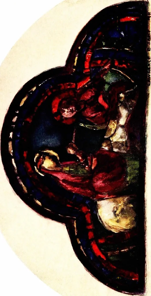 An illustration from Stained glass of the middle ages in England and France, 1913, leaf 145