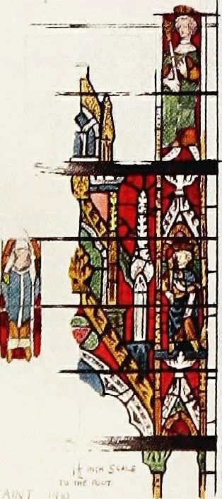 An illustration from Stained glass of the middle ages in England and France, 1913, leaf 193