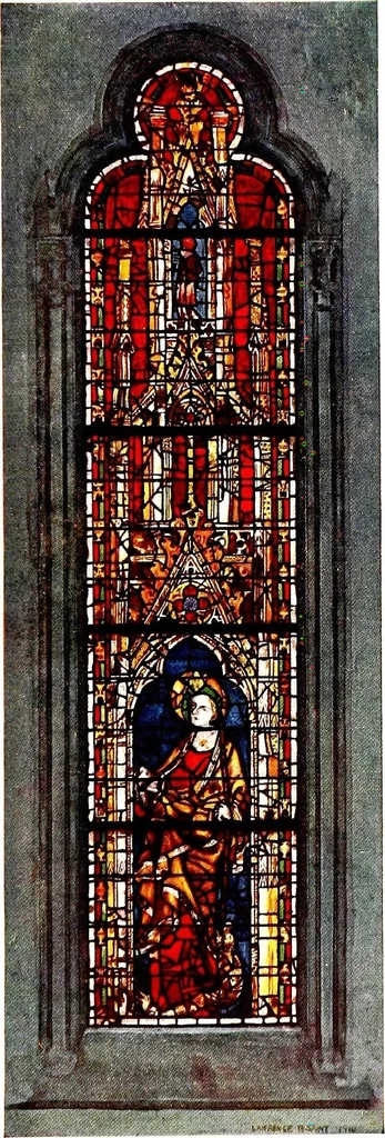 An illustration from Stained glass of the middle ages in England and France, 1913, leaf 201