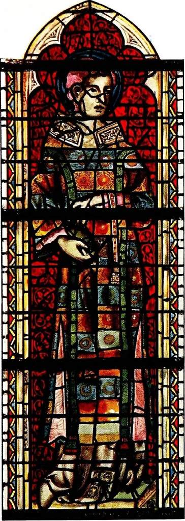 An illustration from Stained glass of the middle ages in England and France, 1913, leaf 209