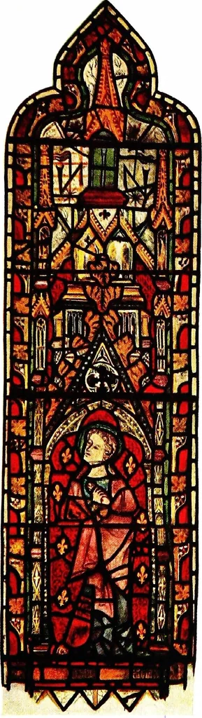 An illustration from Stained glass of the middle ages in England and France, 1913, leaf 229