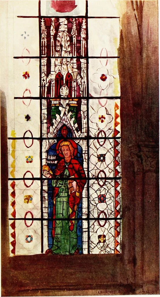 An illustration from Stained glass of the middle ages in England and France, 1913, leaf 237