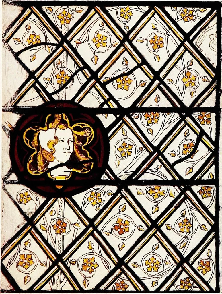An illustration from Stained glass of the middle ages in England and France, 1913, leaf 265