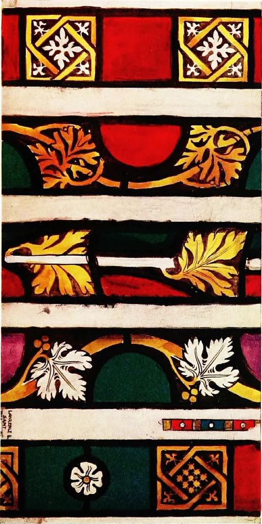 An illustration from Stained glass of the middle ages in England and France, 1913, leaf 281