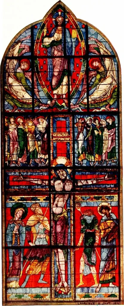 An illustration from Stained glass of the middle ages in England and France, 1913, leaf 33