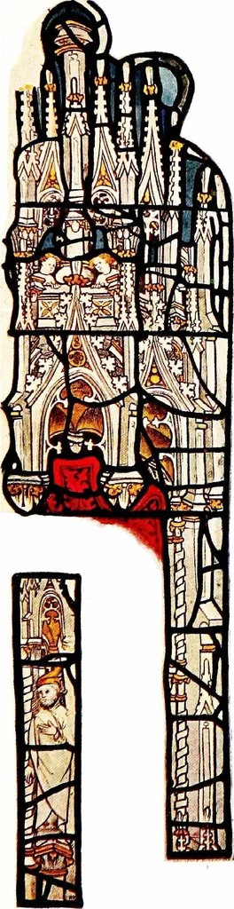 An illustration from Stained glass of the middle ages in England and France, 1913, leaf 349