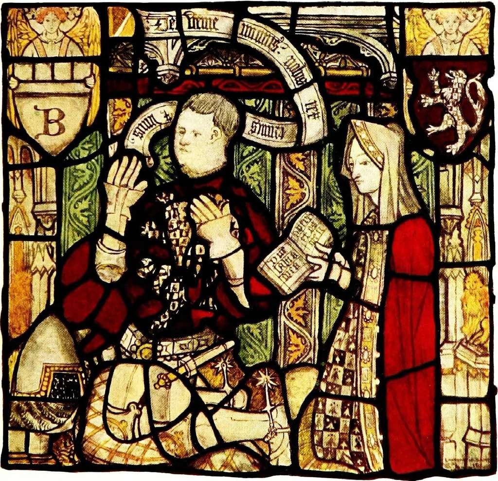 An illustration from Stained glass of the middle ages in England and France, 1913, leaf 357
