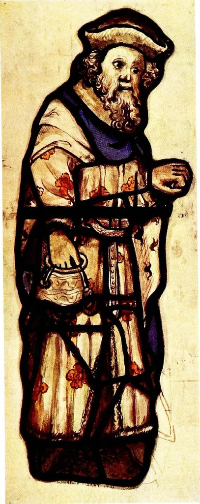 An illustration from Stained glass of the middle ages in England and France, 1913, leaf 385