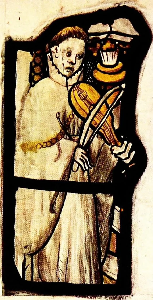 An illustration from Stained glass of the middle ages in England and France, 1913, leaf 393