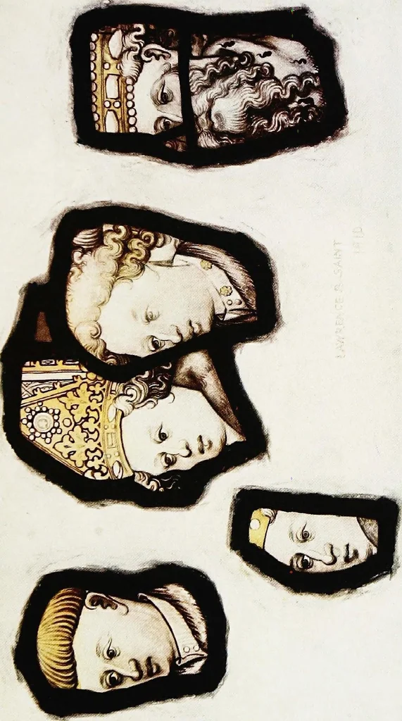 An illustration from Stained glass of the middle ages in England and France, 1913, leaf 401