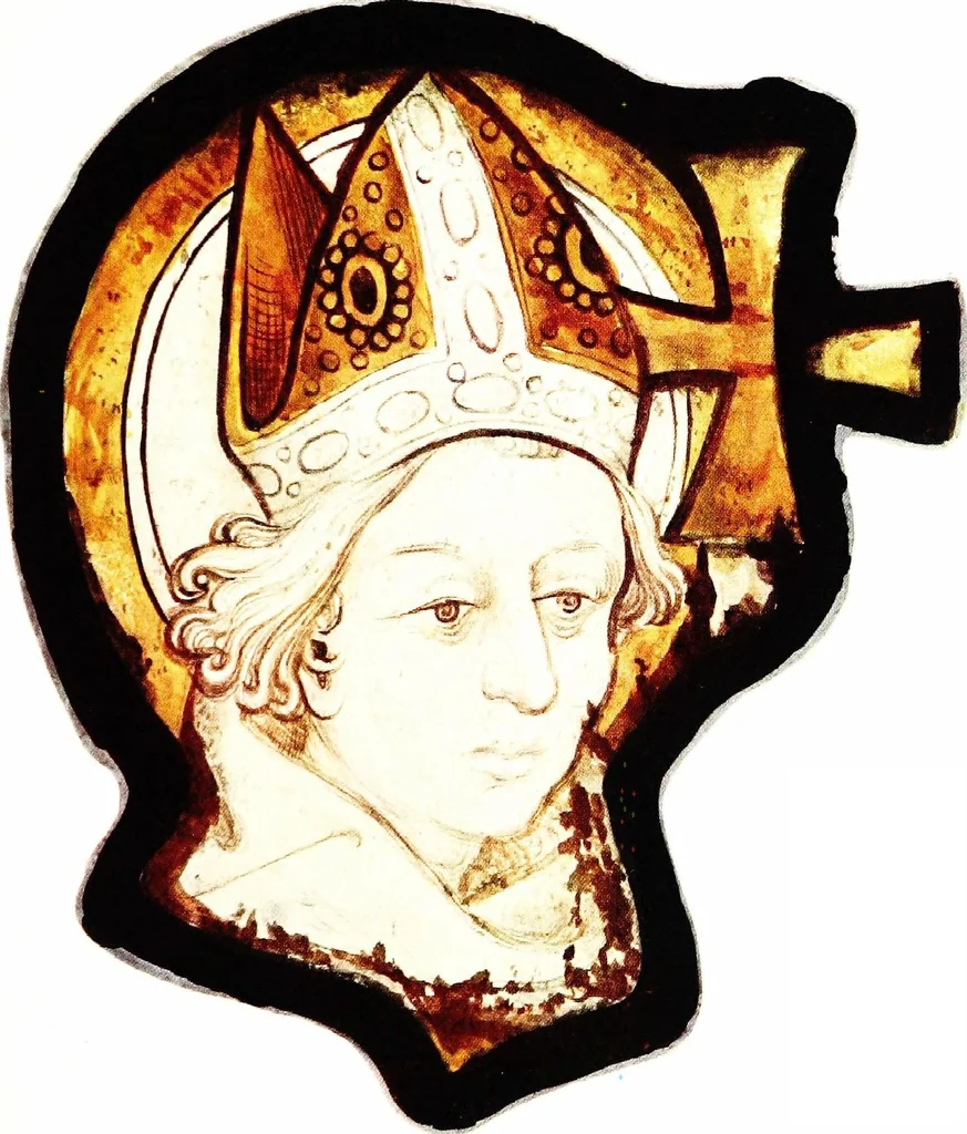 An illustration from Stained glass of the middle ages in England and France, 1913, leaf 425