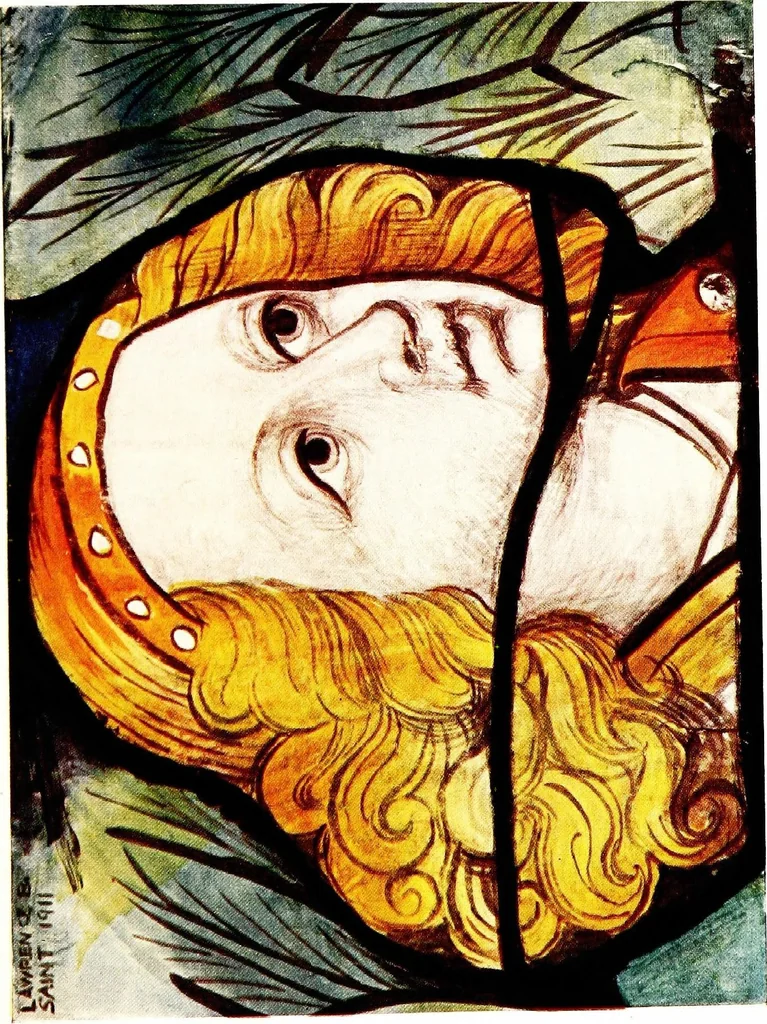 An illustration from Stained glass of the middle ages in England and France, 1913, leaf 469