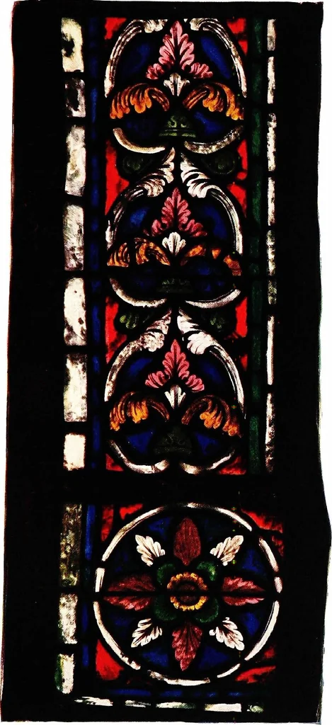 An illustration from Stained glass of the middle ages in England and France, 1913, leaf 89