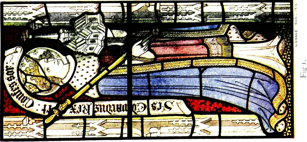 An illustration from A history of English glass-painting, with some remarks upon the Swiss glass miniatures of the sixteenth and seventeenth centuries, 1912, leaf 125