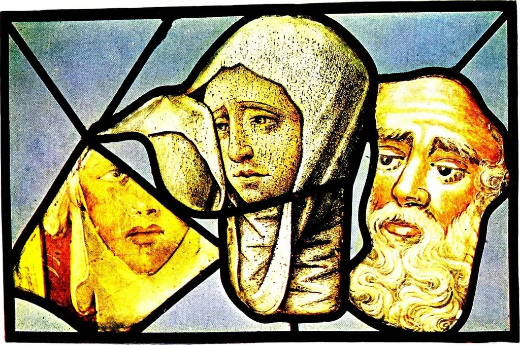 An illustration from A history of English glass-painting, with some remarks upon the Swiss glass miniatures of the sixteenth and seventeenth centuries, 1912, leaf 77