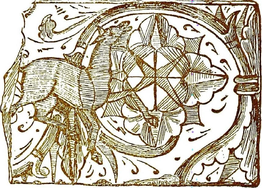 An illustration from Italian ceramic art : The maiolica pavement tiles of the fifteenth century, 1902, leaf 113
