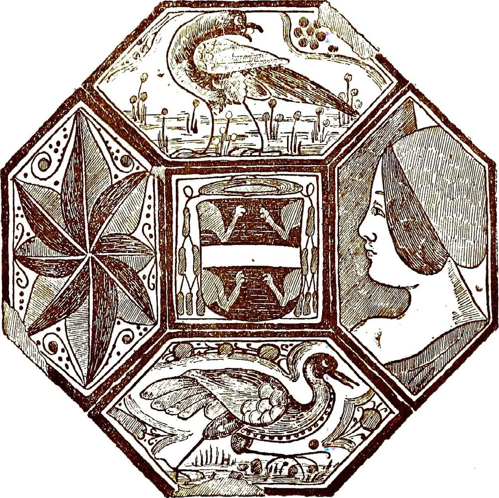 An illustration from Italian ceramic art : The maiolica pavement tiles of the fifteenth century, 1902, leaf 64
