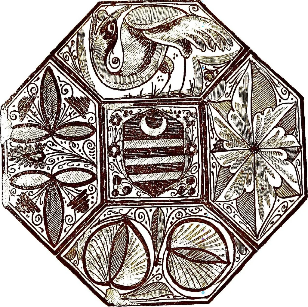 An illustration from Italian ceramic art : The maiolica pavement tiles of the fifteenth century, 1902, leaf 66