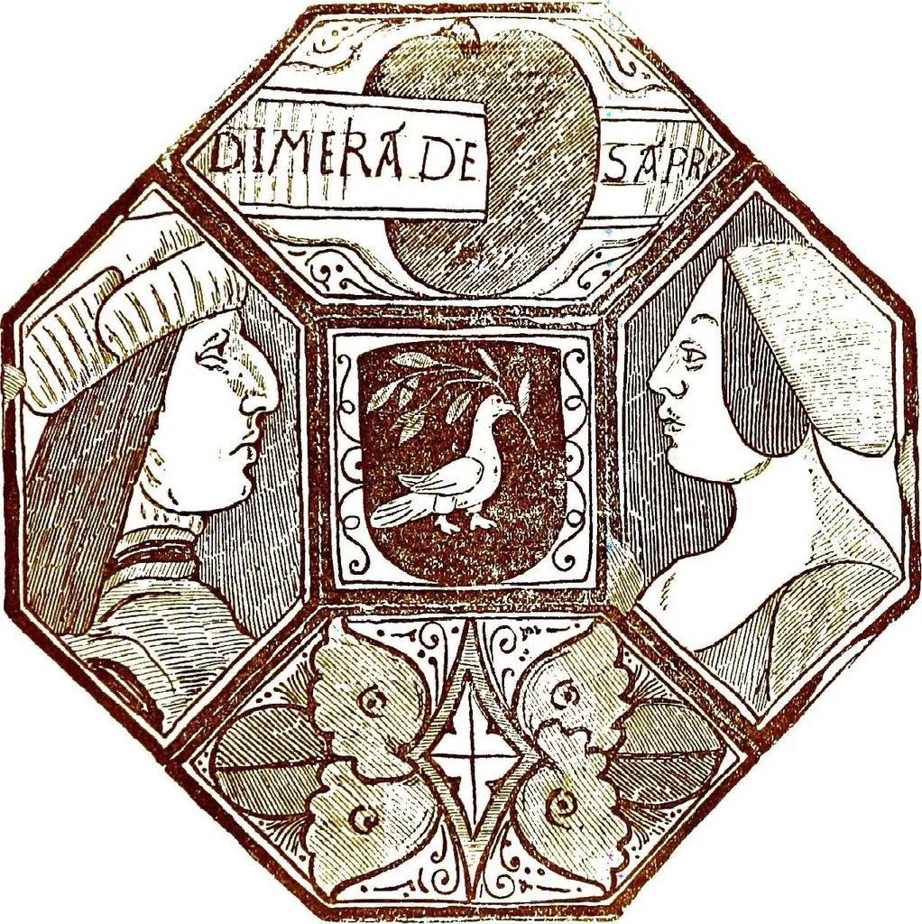 An illustration from Italian ceramic art : The maiolica pavement tiles of the fifteenth century, 1902, leaf 67