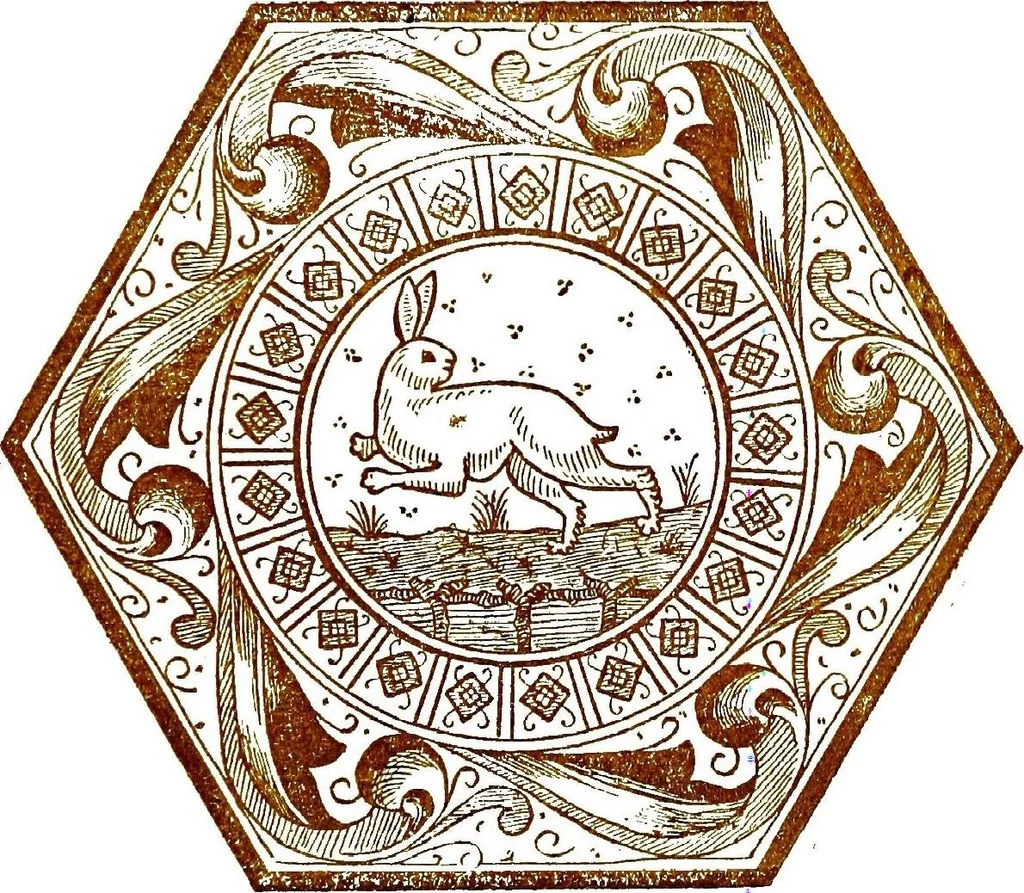 An illustration from Italian ceramic art : The maiolica pavement tiles of the fifteenth century, 1902, leaf 69
