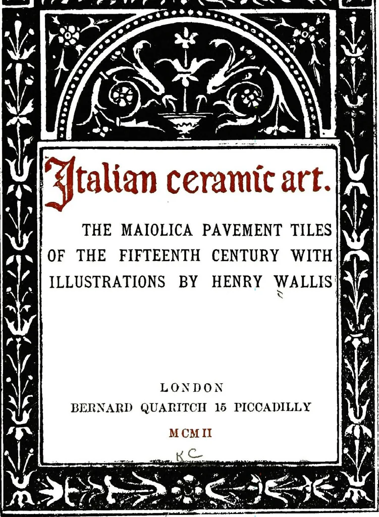 An illustration from Italian ceramic art : The maiolica pavement tiles of the fifteenth century, 1902, leaf 7
