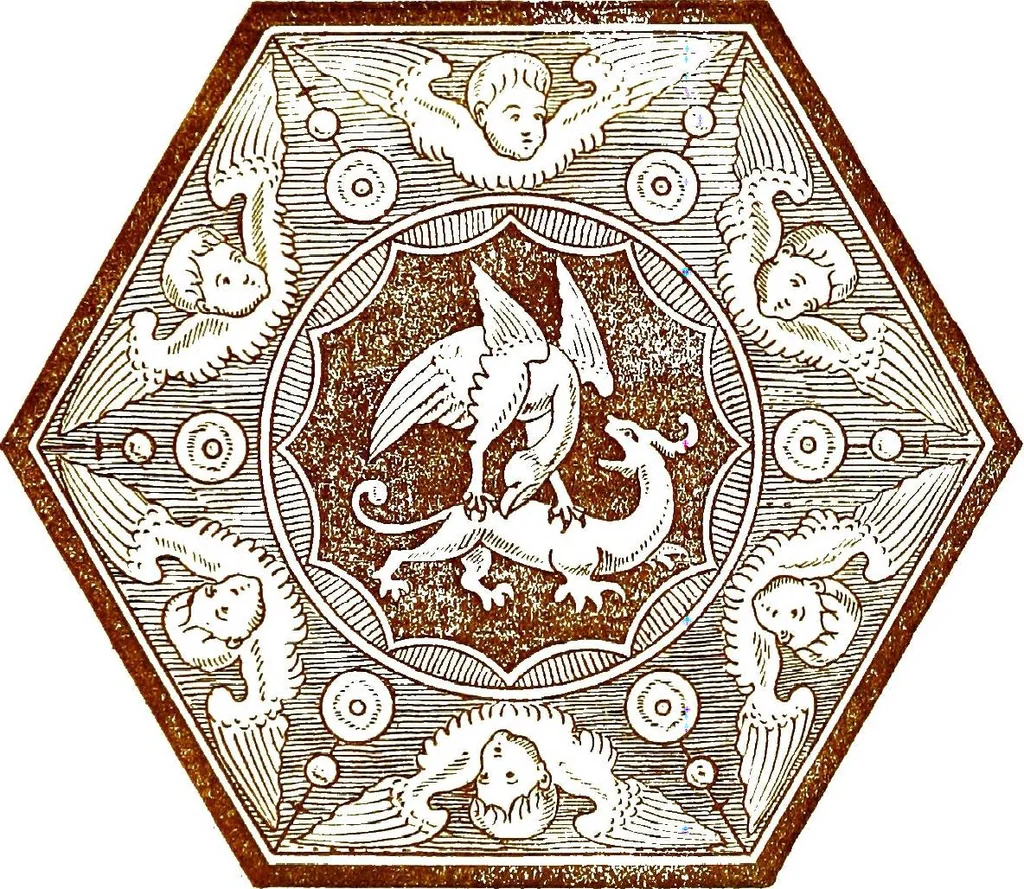 An illustration from Italian ceramic art : The maiolica pavement tiles of the fifteenth century, 1902, leaf 71