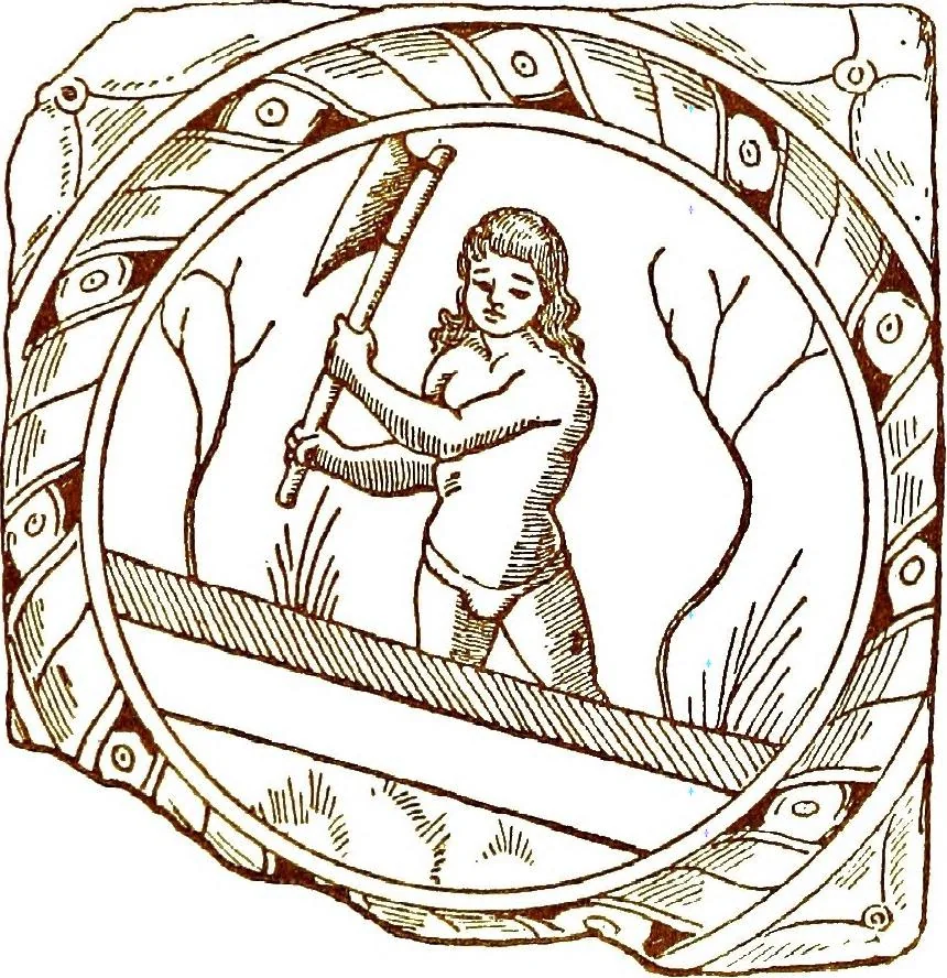 An illustration from Italian ceramic art : The maiolica pavement tiles of the fifteenth century, 1902, leaf 93