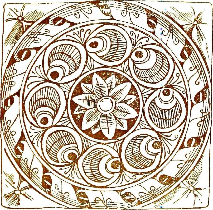 An illustration from Italian ceramic art : The maiolica pavement tiles of the fifteenth century, 1902, leaf 97