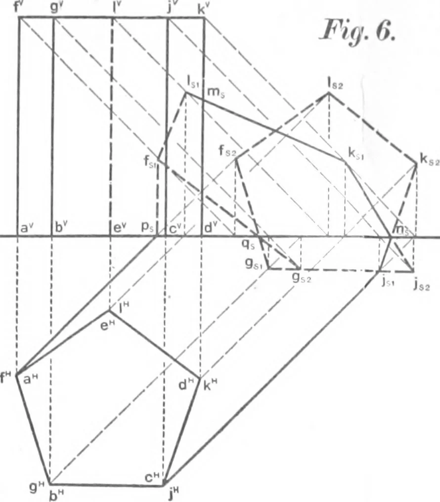 An illustration from A text-book on shades and shadows, and perspective, 1900, leaf 118