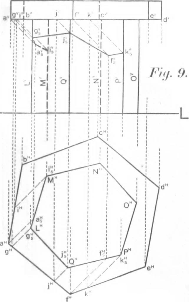 An illustration from A text-book on shades and shadows, and perspective, 1900, leaf 118