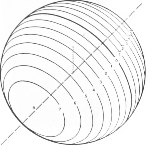 An illustration from A text-book on shades and shadows, and perspective, 1900, leaf 129