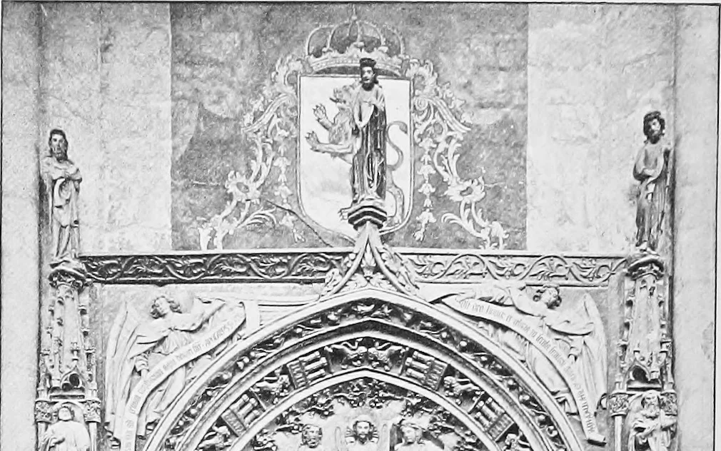 An illustration from Sculpture in Spain, 1912, leaf 243