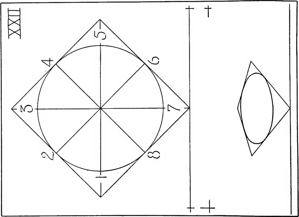 An illustration from Simplified mechanical perspective for the use of ... schools, 1909, leaf 43