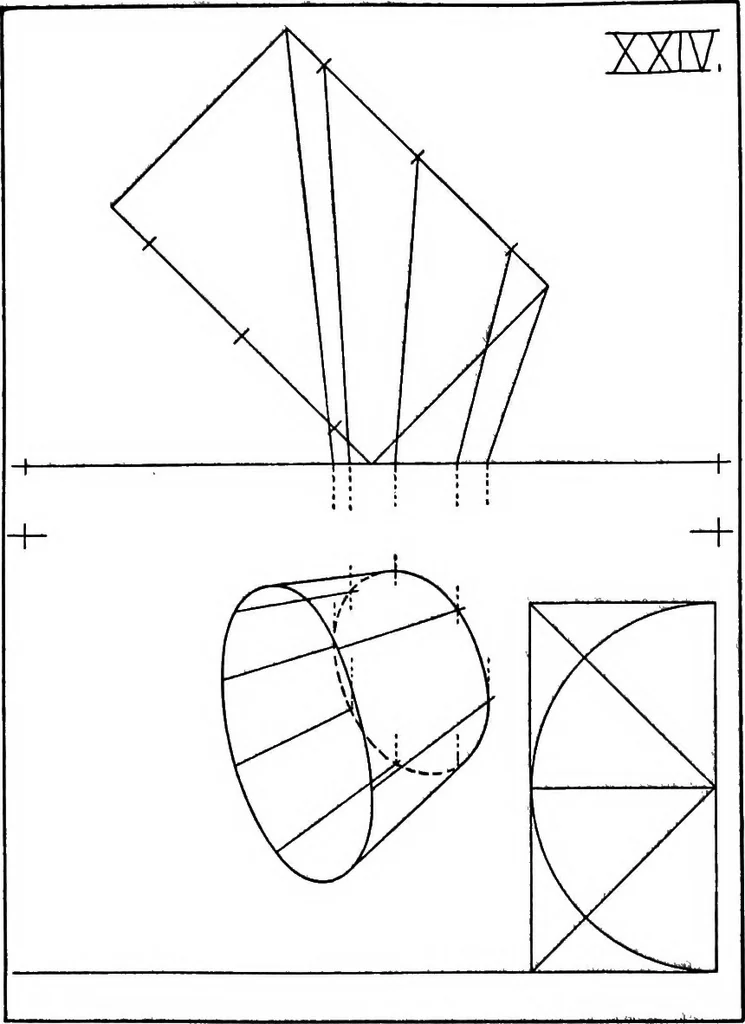 An illustration from Simplified mechanical perspective for the use of ... schools, 1909, leaf 45