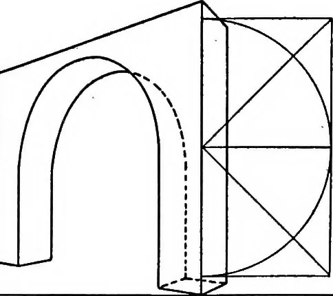 An illustration from Simplified mechanical perspective for the use of ... schools, 1909, leaf 46