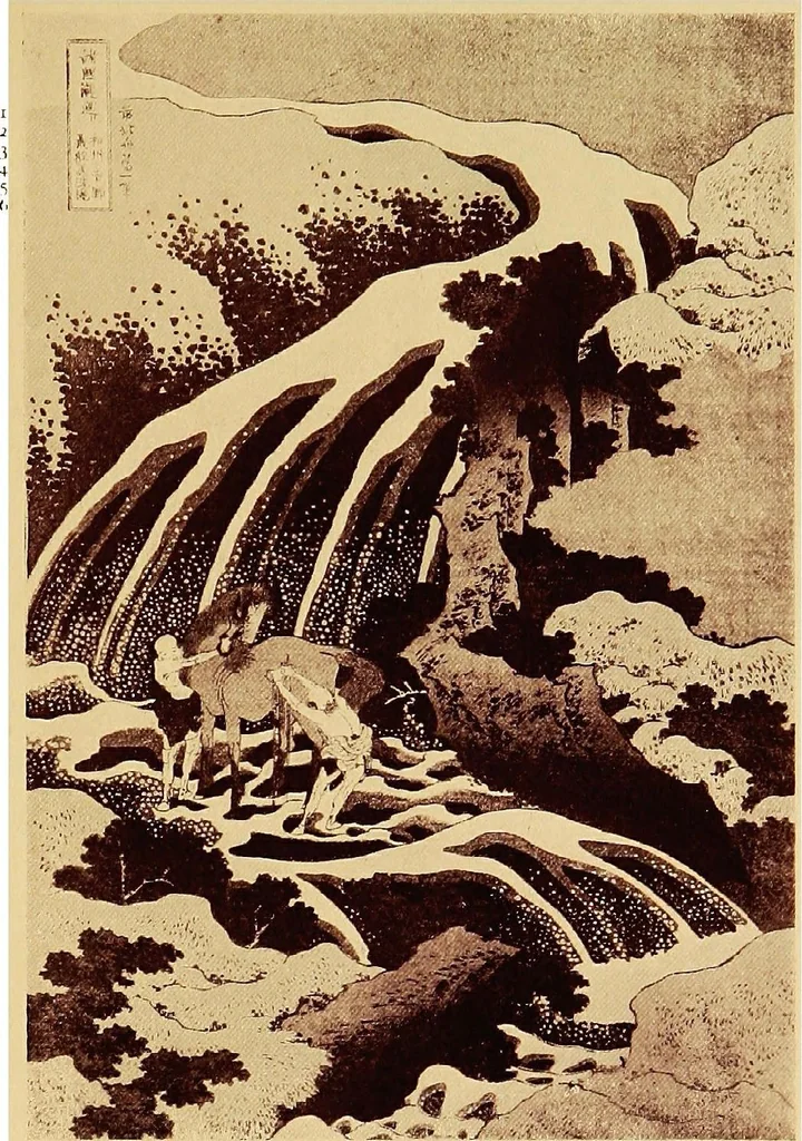 An illustration from On collecting Japanese colour-prints; being an introduction to the study and collection of the colour-prints of Ukiyoye school of Japan. Illustrated by examples from the author's collection, 1917, leaf 130