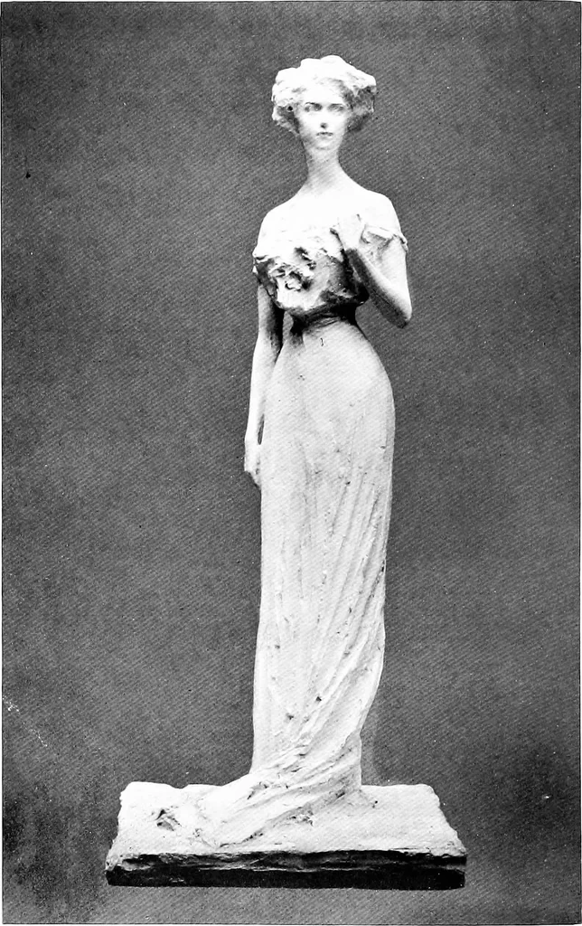 An illustration from Catalogue of sculpture by Prince Paul Troubetzkoy, exhibited by the American Numismatic Society at the Albright Art Gallery, March 27 to April 27;, 1911, leaf 145