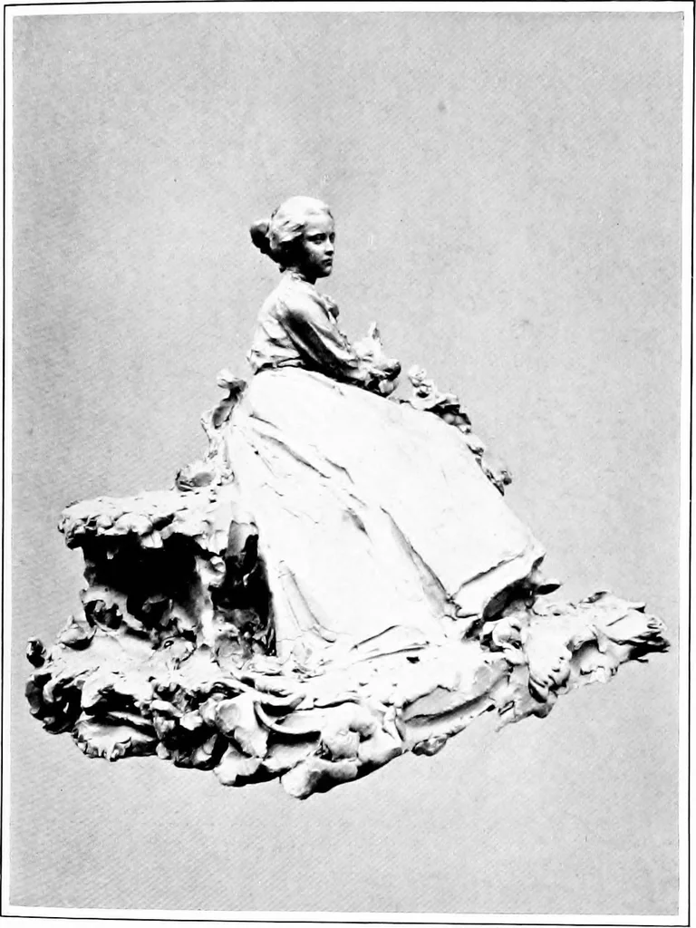 An illustration from Catalogue of sculpture by Prince Paul Troubetzkoy, exhibited by the American Numismatic Society at the Albright Art Gallery, March 27 to April 27;, 1911, leaf 154