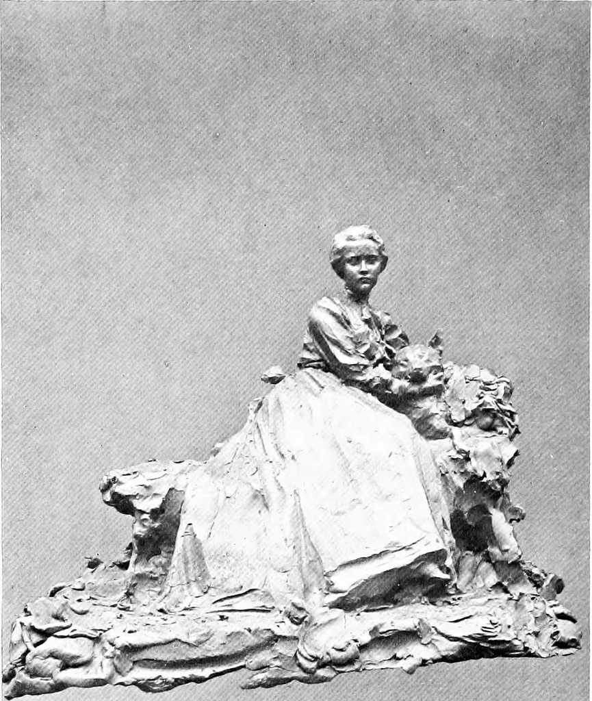 An illustration from Catalogue of sculpture by Prince Paul Troubetzkoy, exhibited by the American Numismatic Society at the Albright Art Gallery, March 27 to April 27;, 1911, leaf 155
