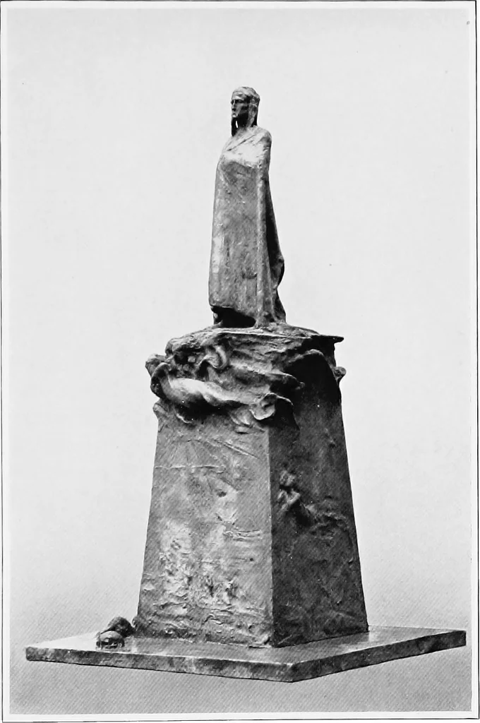 An illustration from Catalogue of sculpture by Prince Paul Troubetzkoy, exhibited by the American Numismatic Society at the Albright Art Gallery, March 27 to April 27;, 1911, leaf 18