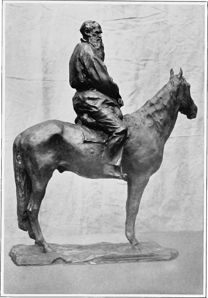 An illustration from Catalogue of sculpture by Prince Paul Troubetzkoy, exhibited by the American Numismatic Society at the Albright Art Gallery, March 27 to April 27;, 1911, leaf 26