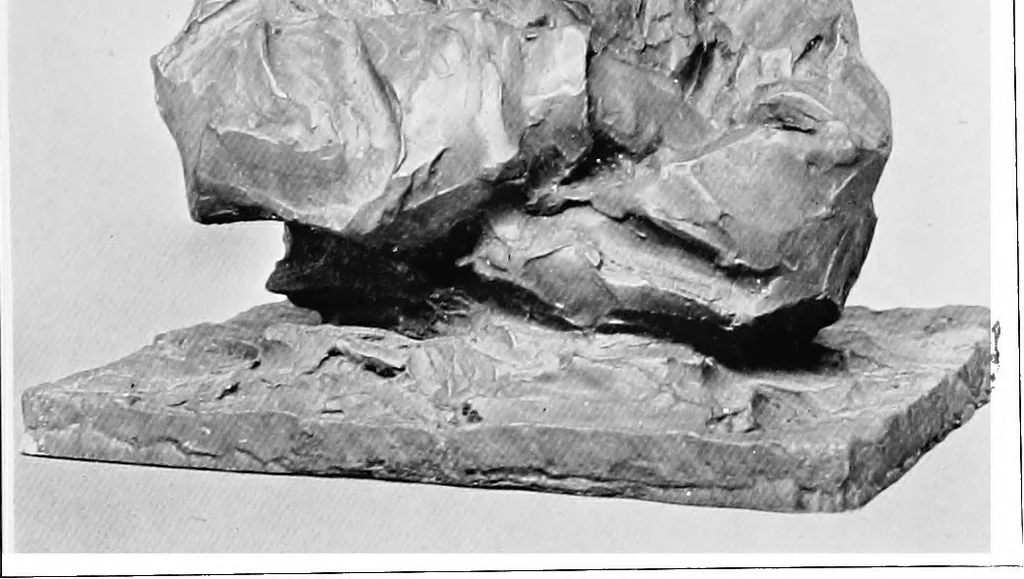An illustration from Catalogue of sculpture by Prince Paul Troubetzkoy, exhibited by the American Numismatic Society at the Albright Art Gallery, March 27 to April 27;, 1911, leaf 34