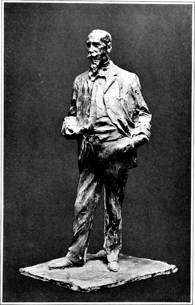 An illustration from Catalogue of sculpture by Prince Paul Troubetzkoy, exhibited by the American Numismatic Society at the Albright Art Gallery, March 27 to April 27;, 1911, leaf 42