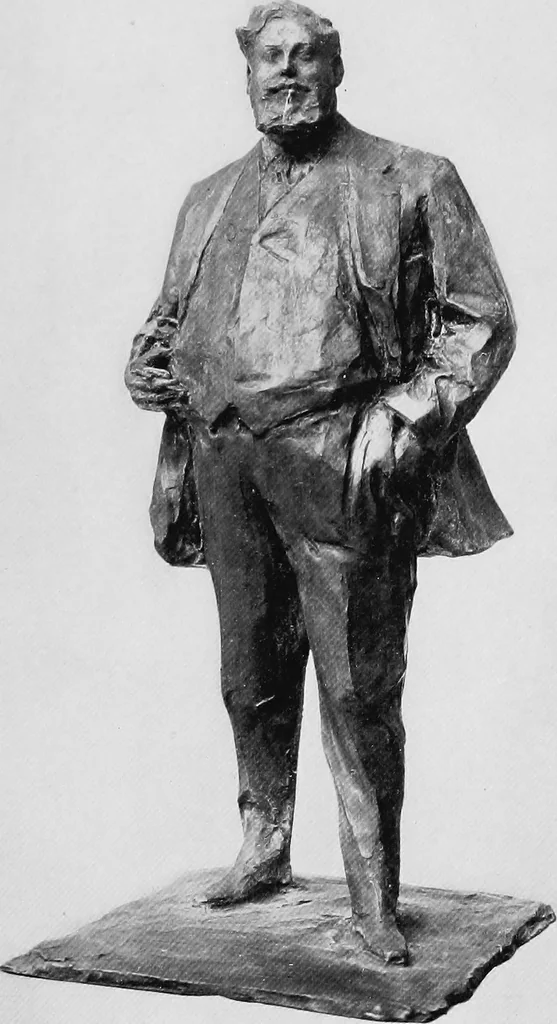 An illustration from Catalogue of sculpture by Prince Paul Troubetzkoy, exhibited by the American Numismatic Society at the Albright Art Gallery, March 27 to April 27;, 1911, leaf 46