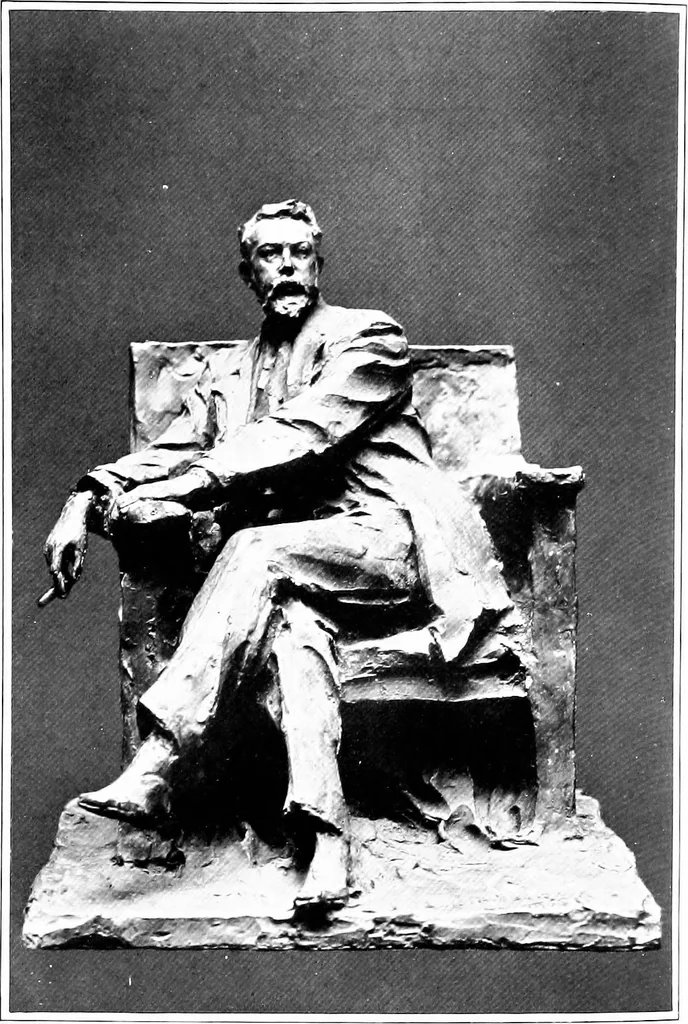 An illustration from Catalogue of sculpture by Prince Paul Troubetzkoy, exhibited by the American Numismatic Society at the Albright Art Gallery, March 27 to April 27;, 1911, leaf 51