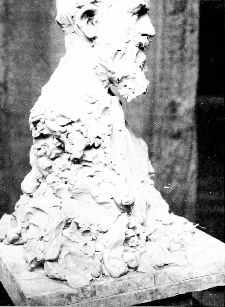 An illustration from Catalogue of sculpture by Prince Paul Troubetzkoy, exhibited by the American Numismatic Society at the Albright Art Gallery, March 27 to April 27;, 1911, leaf 70