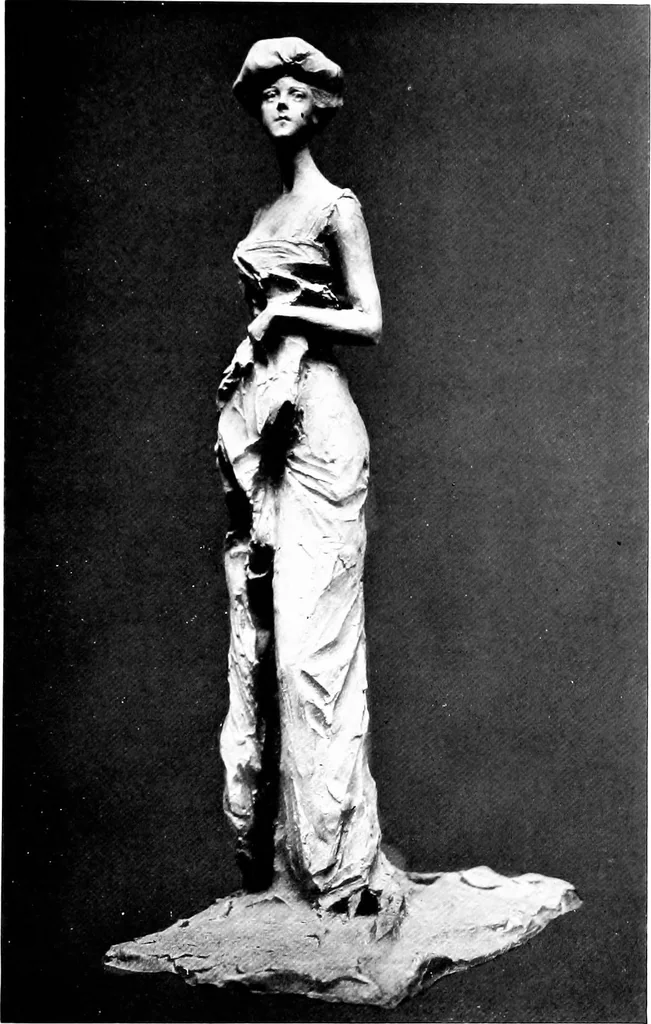 An illustration from Catalogue of sculpture by Prince Paul Troubetzkoy, exhibited by the American Numismatic Society at the Albright Art Gallery, March 27 to April 27;, 1911, leaf 82