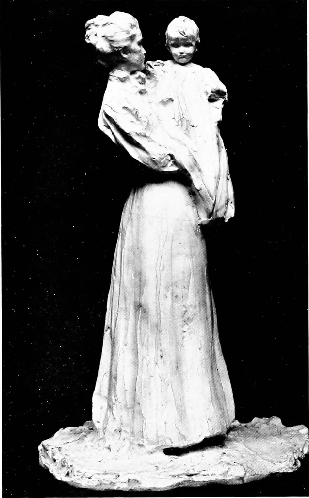 An illustration from Catalogue of sculpture by Prince Paul Troubetzkoy, exhibited by the American Numismatic Society at the Albright Art Gallery, March 27 to April 27;, 1911, leaf 86