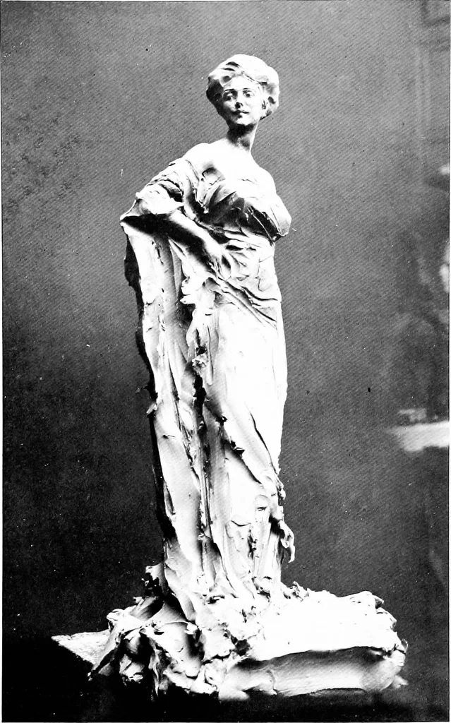 An illustration from Catalogue of sculpture by Prince Paul Troubetzkoy, exhibited by the American Numismatic Society at the Albright Art Gallery, March 27 to April 27;, 1911, leaf 95
